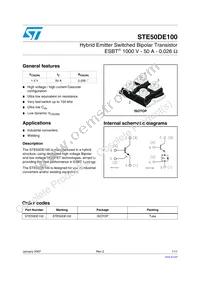 STE50DE100 Datasheet Cover