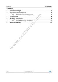 STF12N50DM2 Datasheet Page 2