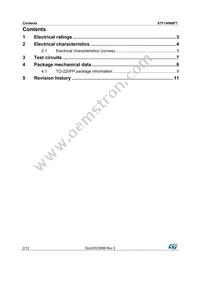 STF140N8F7 Datasheet Page 2