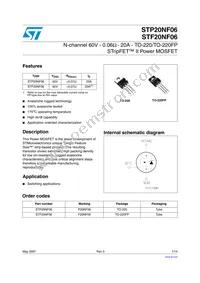 STF20NF06 Cover