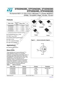 STF30N65M5 Datasheet Cover