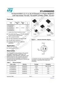 STF30NM60ND Datasheet Cover