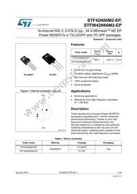 STF42N60M2-EP Datasheet Cover