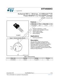 STF4N90K5 Datasheet Cover