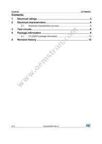 STF4N90K5 Datasheet Page 2