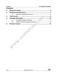 STF7N80K5 Datasheet Page 2