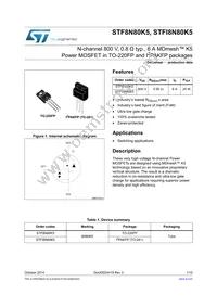 STF8N80K5 Datasheet Cover