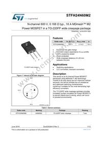 STFH24N60M2 Datasheet Cover