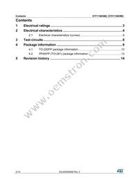 STFI11N65M2 Datasheet Page 2