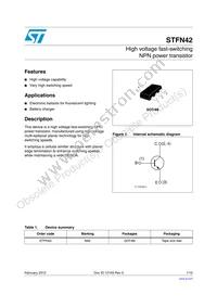 STFN42 Datasheet Cover