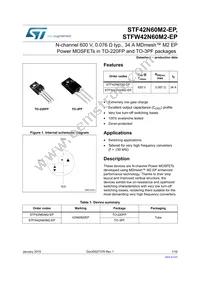 STFW42N60M2-EP Datasheet Cover