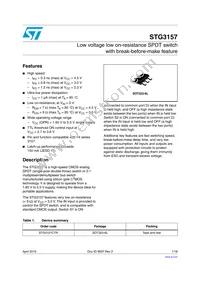 STG3157CTR Datasheet Cover