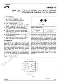 STG3680QTR Datasheet Cover