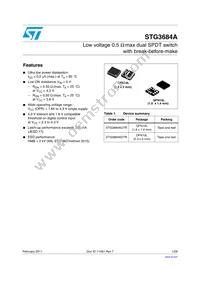 STG3684ADTR Datasheet Cover