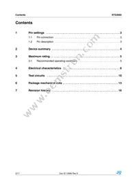 STG3692QTR Datasheet Page 2