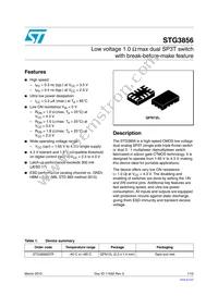 STG3856QTR Datasheet Cover