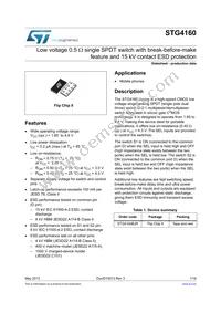 STG4160BJR Datasheet Cover