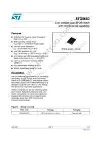 STG5683QTR Datasheet Cover