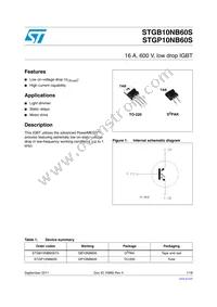 STGB10NB60ST4 Datasheet Cover