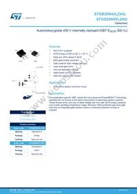 STGB20N45LZAG Datasheet Cover