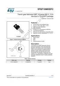 STGF10M65DF2 Cover