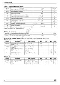 STGF7NB60SL Datasheet Page 2