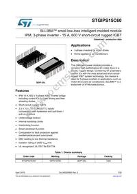 STGIPS15C60 Datasheet Cover
