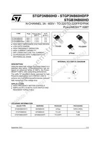 STGP3NB60HD Datasheet Cover