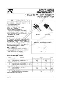 STGP7NB60HD Datasheet Cover