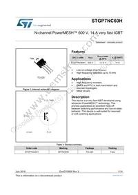 STGP7NC60H Cover