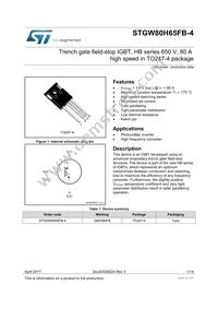 STGW80H65FB-4 Datasheet Cover