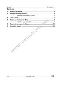 STH140N8F7-2 Datasheet Page 2