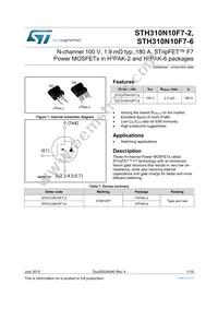 STH310N10F7-2 Datasheet Cover