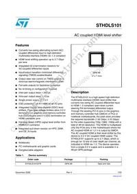 STHDLS101QTR Datasheet Cover