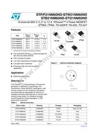 STI21NM60ND Cover