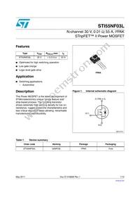 STI55NF03L Datasheet Cover