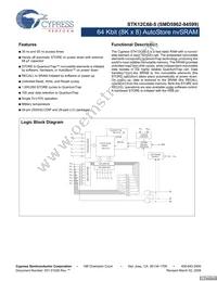 STK12C68-5K55M Datasheet Cover