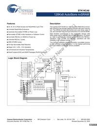 STK14CA8-RF45I Datasheet Cover