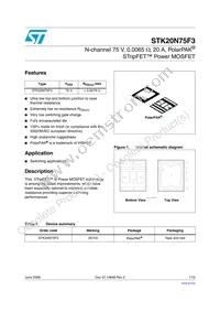 STK20N75F3 Datasheet Cover