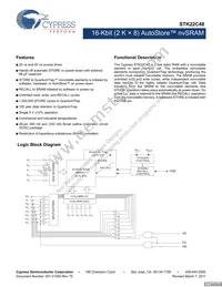 STK22C48-SF45I Datasheet Cover