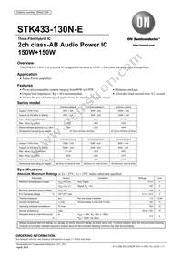 STK433-130N-E Datasheet Cover