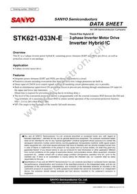 STK621-033N-E Datasheet Cover