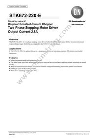 STK672-220-E Datasheet Cover