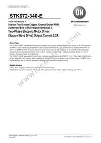 STK672-340-E Datasheet Cover