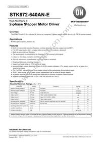 STK672-640AN-E Datasheet Cover