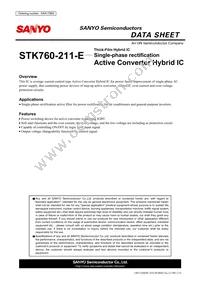 STK760-211-E Datasheet Cover