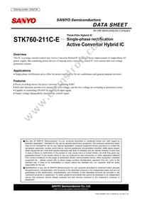 STK760-211C-E Datasheet Cover