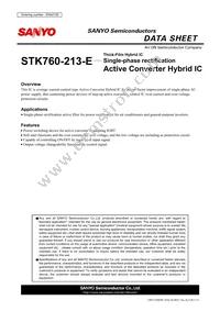 STK760-213-E Datasheet Cover