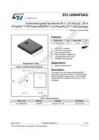 STL120N4F6AG Datasheet Cover