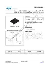 STL13N65M2 Datasheet Cover